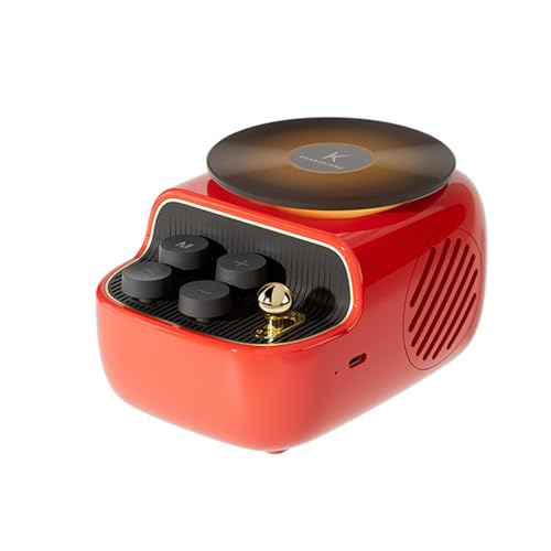 QUXVUIS Altavoz Bluetooth de tamaño Compacto y Alto Volumen con difusor de Aroma, Sonido, ABS, portátil, Rojo