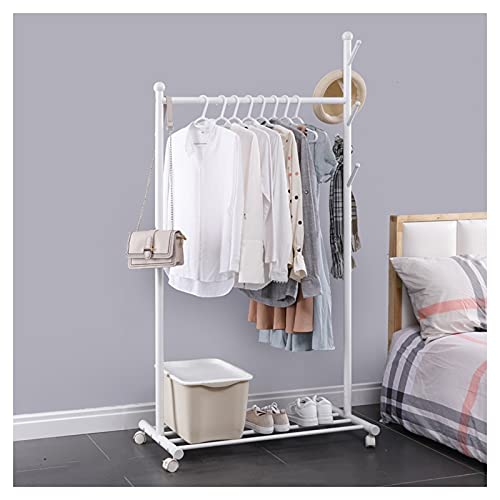 Portant à vêtements, tringle à vêtements, grand rangement, portant à vêtements robuste sur roulettes, présentoir à vêtements avec roulettes et étagère