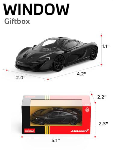 RASTAR Modelo de Auto McLaren P1 Diecast 1:43 Negro miniatura 3
