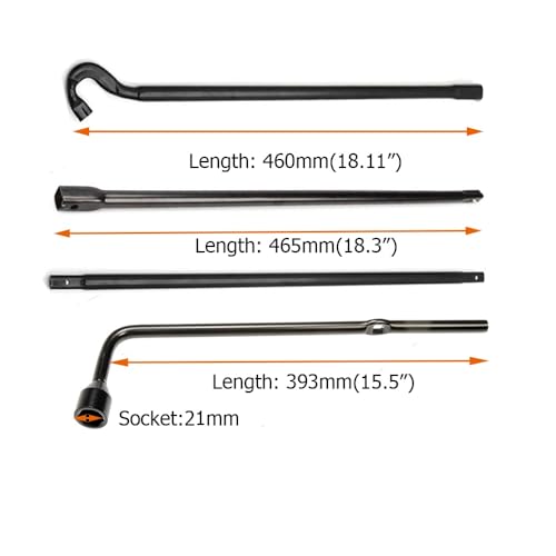 Dr.Roc Spare Tire Tool Kit with Spare Tire Jack Handle and Wheel Lug Wrench Spare Tire Kit Compatible with Toyota Tundra 2007 to 2022 Toyota Sequoia 2008 to 2022 - Thumbnail 3