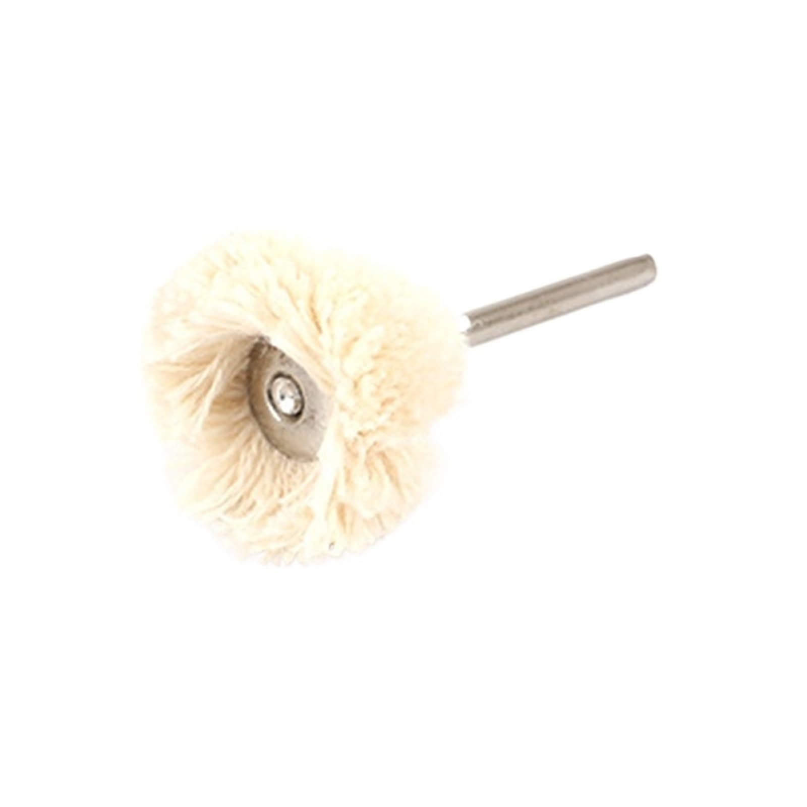 Wool Felt Cotton Polishing Wheel 2.35/3.0mm Shank Polishing Grinding for Head Flat Brush Buffing Wheel for Jewelry(2.3mm)