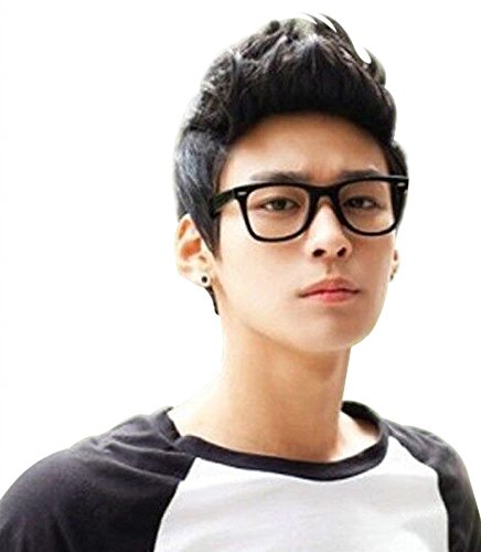 Cool Men Boys Short Black Quiff Wig and A Wig Cap, Cool Summer Synthetic Costume Cosplay Wigs; wig023 Cool Men Boys Short Black Quiff Wig and A Wig Cap, Cool Summer Synthetic Costume Cosplay Wigs; wig023