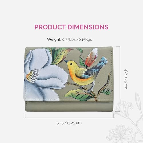 Anna by Anuschka Hand Painted Women’s Leather Ladies Three Fold Wallet4