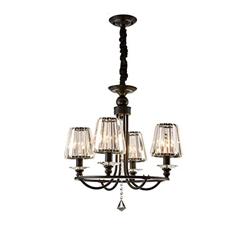 Lustre en cristal réglable pour corriger le manque de lumière des grands salons sombres