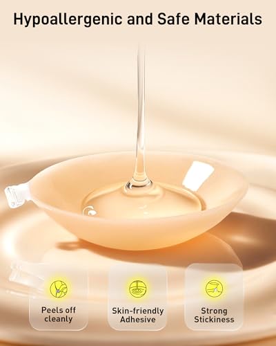 Image of Niidor Adhesive Bra Strapless Ultra Sticky Invisible Push up Silicone Bra Multiple Colors Sizes Reusable for Backless Dress