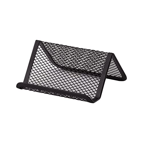 D.RECT Business Card Holder Metal Mesh Black