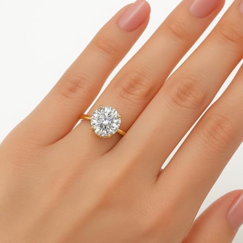 14K White Gold Or Yellow Gold 2 Carat Lab Grown Solitaire Oval Cut IGI CERTIFIED Diamond Engagement Ring with Hidden Halo4