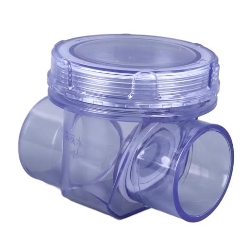 Candeon PVC Rückschlagventil 50mm Rückstauklappe dn 50 Waagerecht Rückstauverschluss Rückflussverhinderer Horizontal Rohr Rückschlagklappe Für Küchenabfluss Abwasserrohre Schwimmbad