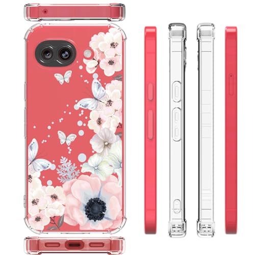 Coque Google Pixel 10A souple et transparente en TPU rose - 6