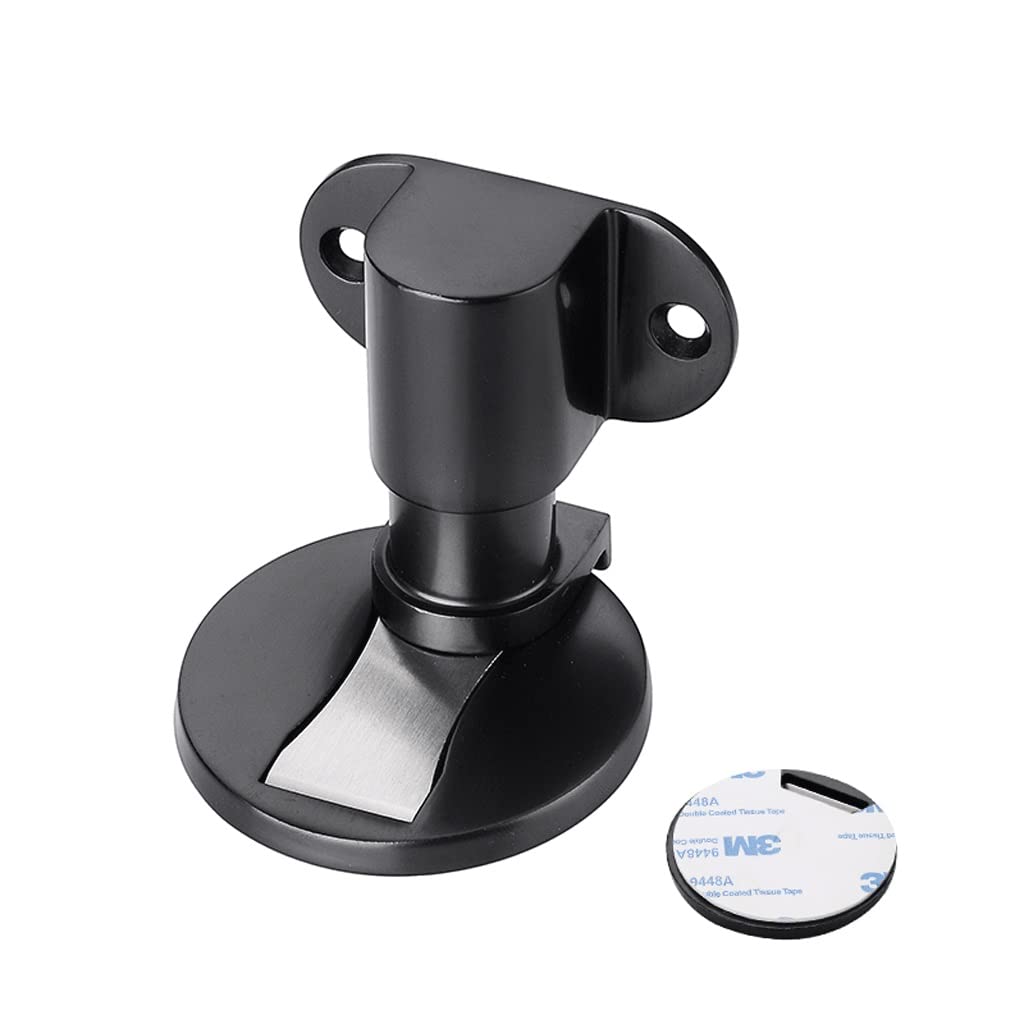 Door Stopper,Doorstops,Stainless Steel Perforated-Free Stop Toilet Anti-Collision Artifact Touch Wall Suction