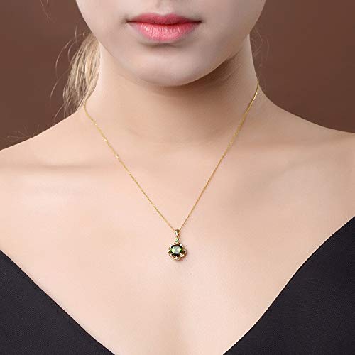 Collier émeraude en argent 925 de prestige pour sublimer le décolleté
