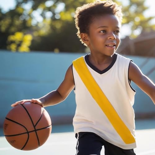 HALE | Teambänder, Mannschaftsbänder, Parteibänder, Schärpen (versch. Farben) Set mit 10 Stück für Schule und Verein, für Jugendliche und Erwachsene, 70 cm lang, 4 cm breit (Rot)