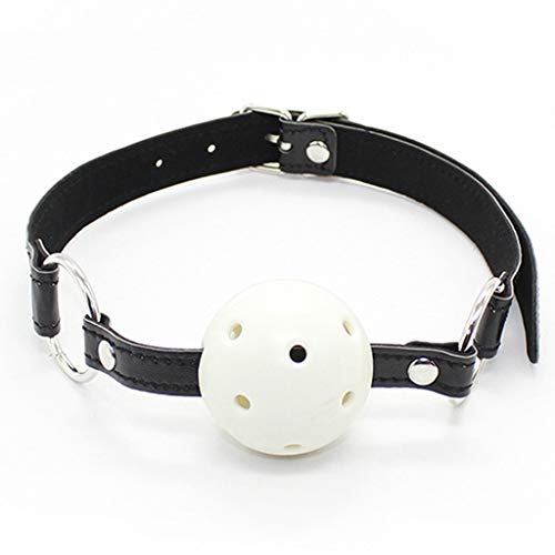 Guiseniour Imitation Leather Open Mouth Hollow Ball Bondige Adults Toys