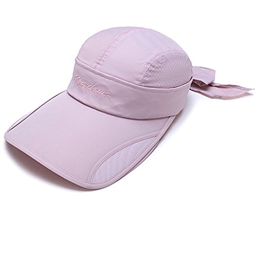 Metyou Wide Brim Sunhat Summer UPF 50+ Sun Protection Outdoor Hat Baseball Cap Sports Hats With Retractable Visor