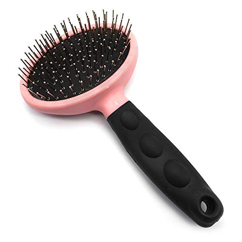 Jun H Kattenborstel voor honden en katten, professioneel, ontwarren, uit elkaar zetten en natuurlijke vachtverzorging voor honden en katten, met lang en kort haar