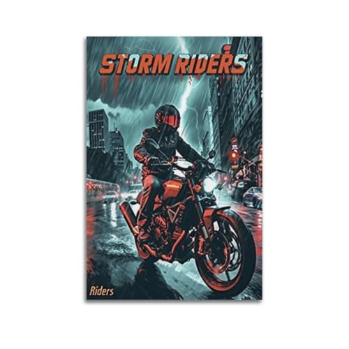 Storm Riders impression sur toile vintage salon deco murale chambre 60x90cm