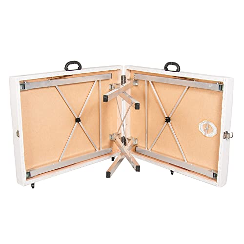 Maca Portátil Dobrável Reforçada Orifício 300kg 70cm Largura Sfr02 Branco