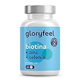 Biotina + Zinc + Selenio - 400 pastillas veganas (Suministro para 1+ año) - Vitaminas para el cabello - Apoya el crecimiento del pelo, fortalece la piel y las uñas - Sin aditivos