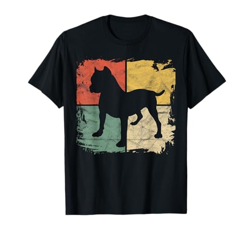 Square Retro Pitbull Dueño Regalo Amante de Perros Pit Bull Padres Camiseta