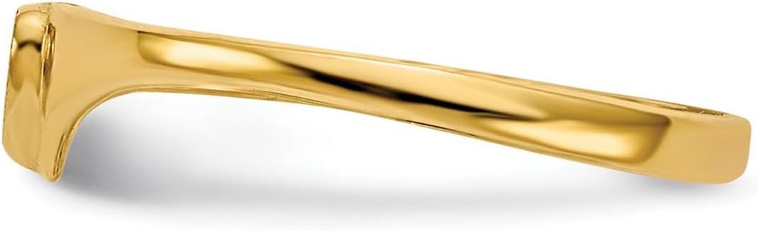 JewelryWeb 1 To 5mm 10k Solid Yellow Gold Polished Love Heart Ring Size 3.00 Statement Ring - Image 4