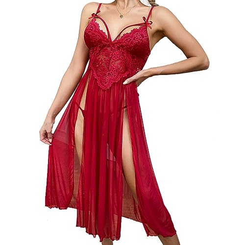 Nuisette érotique chic en maille transparente pour pimenter vos soirées en amoureux