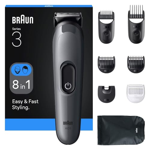 Braun All-in-One Trimmer-Set 3, 8-in-1 Multigroom, Barttrimmer,...