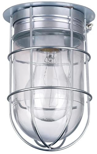 Canarm Outdoor Silver Barn Light, Industrial Wall or Ceiling Mount