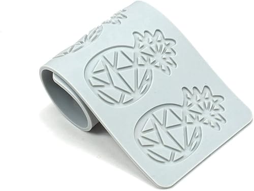 Miniatura 8 de TUKE Moldes de fondo de encaje hueco 3D, tapete de encaje con forma de hoja de frutas, tapete de encaje para decoración de pasteles de fiesta,