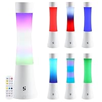 Special Supplies Sensory Light Lava Lamp for Kids and Adults â Color Changing LED Desk Lamp with Remote â Calming Night Light for Sensory Room, Bedroom, Therapy, Relaxation, DĂ©cor- White