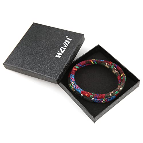 Hzman Nautical Bracelet For Men Women Bohemian Ethnic Tribal Handmade Braided Rope Summer Beach Surf Wristbands Wrap Bracelets Jewelry Gift (Colorful-1) #TOP6