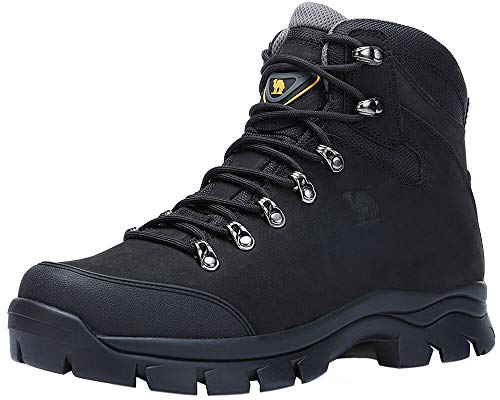 CAMEL CROWN Mens Hiking Boots Outdoor Trekking Backpacking Boot Mid Hiker Boot