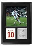 HWC Trading Karim Benzema Lyon Gifts Printed Signed Autograph Picture for Soccer Fans and Supporters - 16" x 12" Portrait Framed