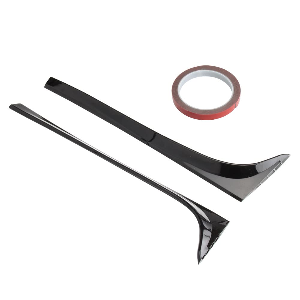 Baceyong 2 x coperture per parafanghi laterali per spoiler posteriore, compatibili con V-VV Golf 7 7.5 MK7 MK7.5 2014-2018 (versione 1.2T 1.6T), nero lucido