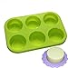 X-Haibei Round Circle Soap Silicone Mold Chocolate Jelly Muffin Cupcake Baking Mould, Basic Soap Making, Dia. 2.75inch,3oz per Cell