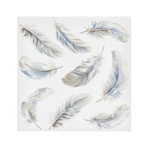 Servilletas de tela 6 unidades 20 pulgadas pluma miniatura 6