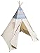 Produktbild cozydots Teepee Kinder Zelt Spielzelt Top Qualität EU, Beige Aztec,Tipi
