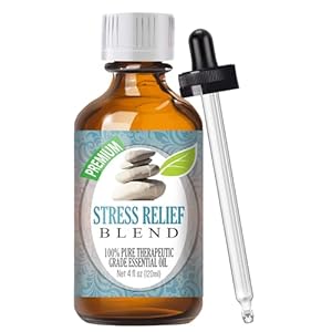 Healing Solutions Stress Relief Blend Essential Oil – 100% Pure Therapeutic Grade – 120ml – Aromatherapy Oils