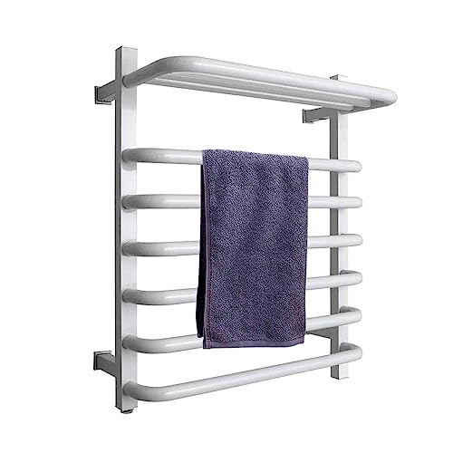 Toallero eléctrico de pared de 80W con estante superior para baño 2