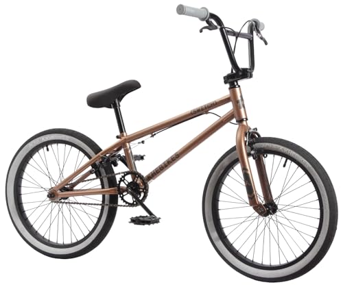 KHE Switch Bicicleta BMX de 20 pulgadas – 11,3 kg – Freestyle Flatland BMX para Street & Park – Tubo superior de 19 pulgadas – 2025 – Oro
