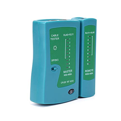 Btuty Testador de cabo de rede RJ45 RJ11 profissional Ferramenta de teste de rede para detector de r