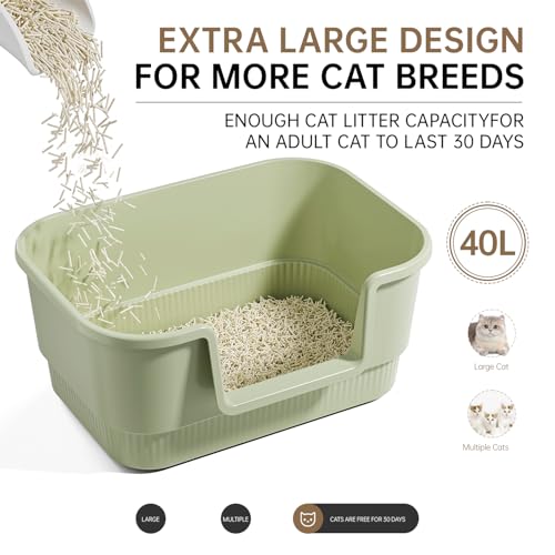 Arenero Para Gatos Grande Cerrado Con Tapa Y Pala miniatura 4