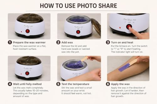 Image of Hair Removal Wax Kit Wax Heater Machine Combo 100gm Brazilian Stripless Formula for Face & Body with Spatula, Ideal for Upper Lips, Chin, Cheeks, Hairline, Bikini & Legs, Automatic Heating (Wax heater + Wax kit)