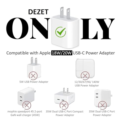 Image of Dezet for iPhone Charger 18-20W Cute Cartoon Charging Cable Protector Set for iPhone Fast Charging USB Cable with Protective Silicone Cover & Organizer Clip Stylish Design (CAT TEDY 3 BROWN)