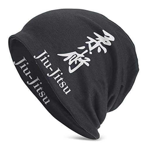 TXTlight Jiu-Jitsu Unisex Adults Soft Slouchy Knit Beanie Hat Skull Cap Black