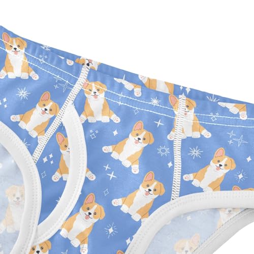 Cotton Little Boys Briefs Soft Corgi Dog Toddler Underwear4