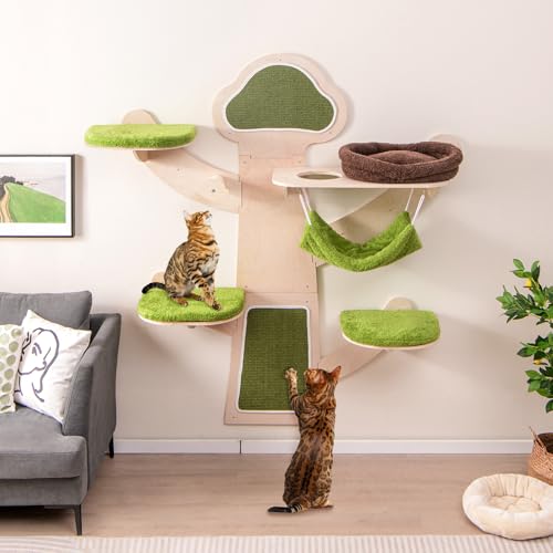 Estanterías de pared para gatos Tangkula 5 niveles miniatura 1