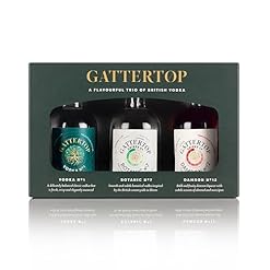 Gattertop Drinks Co Vodka Gift Pack (3 x 5cl) miniature giftpack | Premium British Vodka | Sustainable Vodka Gifts | Exceptionally smooth