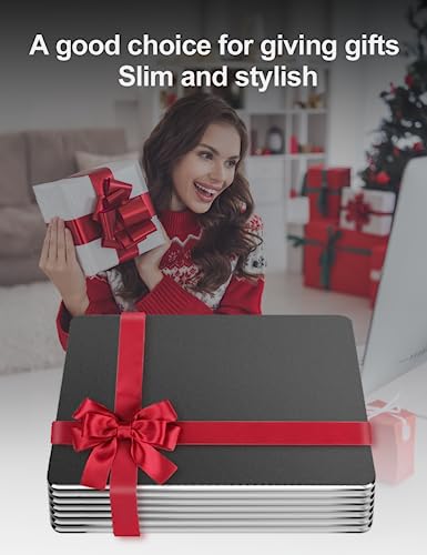 Image of VAYDEER Hard Black Metal Aluminum Mouse Pad Mat Smooth Magic Ultra Thin Double Side Mouse Mat Waterproof Fast and Accurate Control for Gaming and Office(Small 9.05X7.08 Inch)