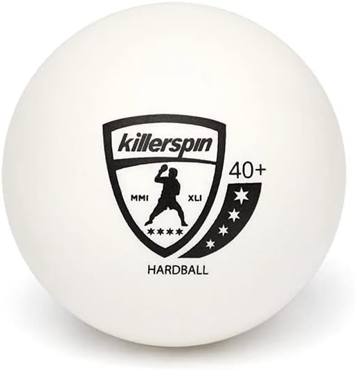 Killerspin 4 Star Hardball 40+ (White) : Sports & Outdoors