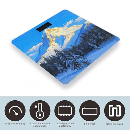 Báscula digital Snowy Mountain para peso corporal 400Lb miniatura 3